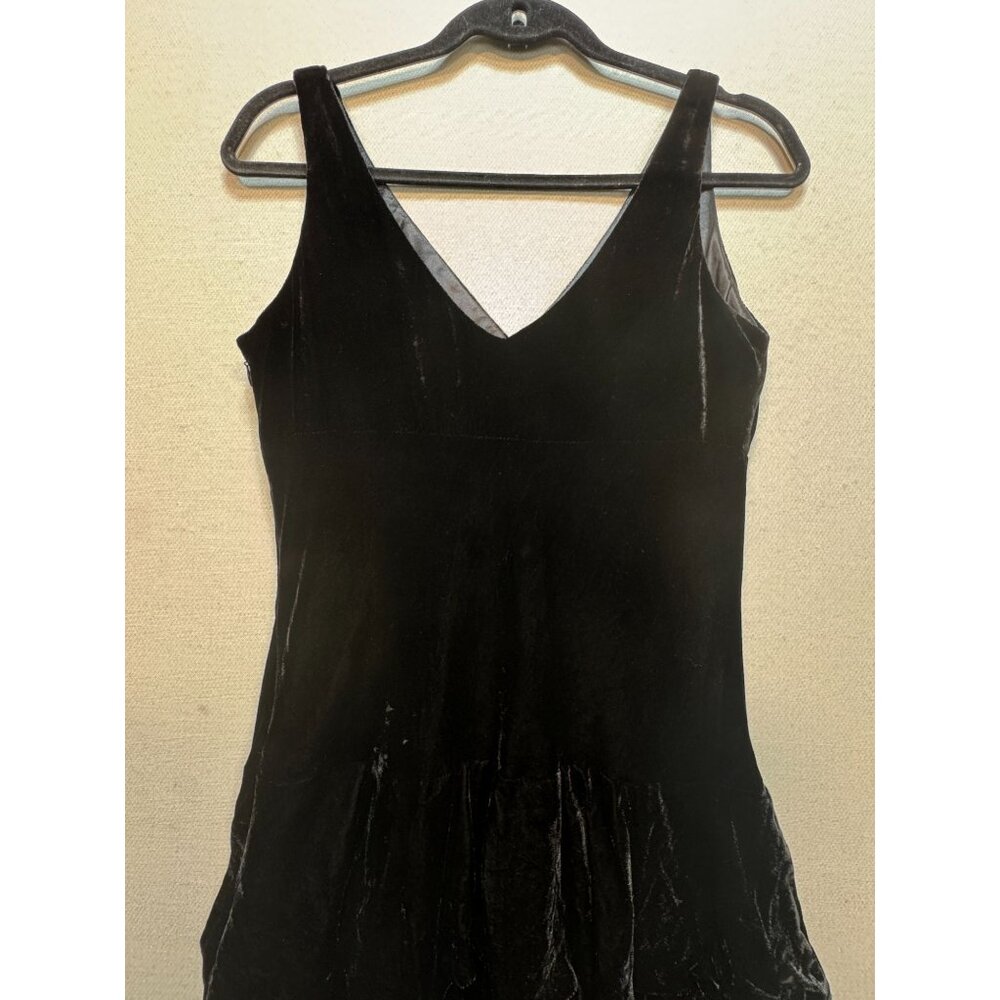 Laundry By Shelli Segal Women's Silk Mini Dress Sleeveless V Neck Size 6 Black - Picture 9 of 9